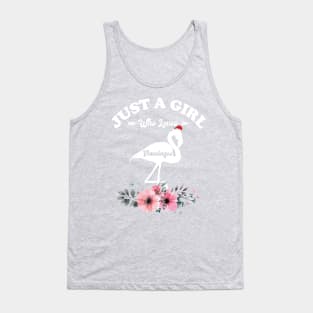 Just A Girl Who Loves Flamingos Tank Top